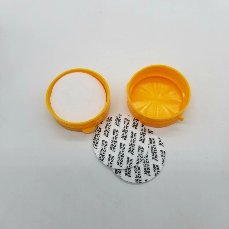 Tear-off cap HDPE black capsule bottle plastic capsule bottle white solid packaging bottle