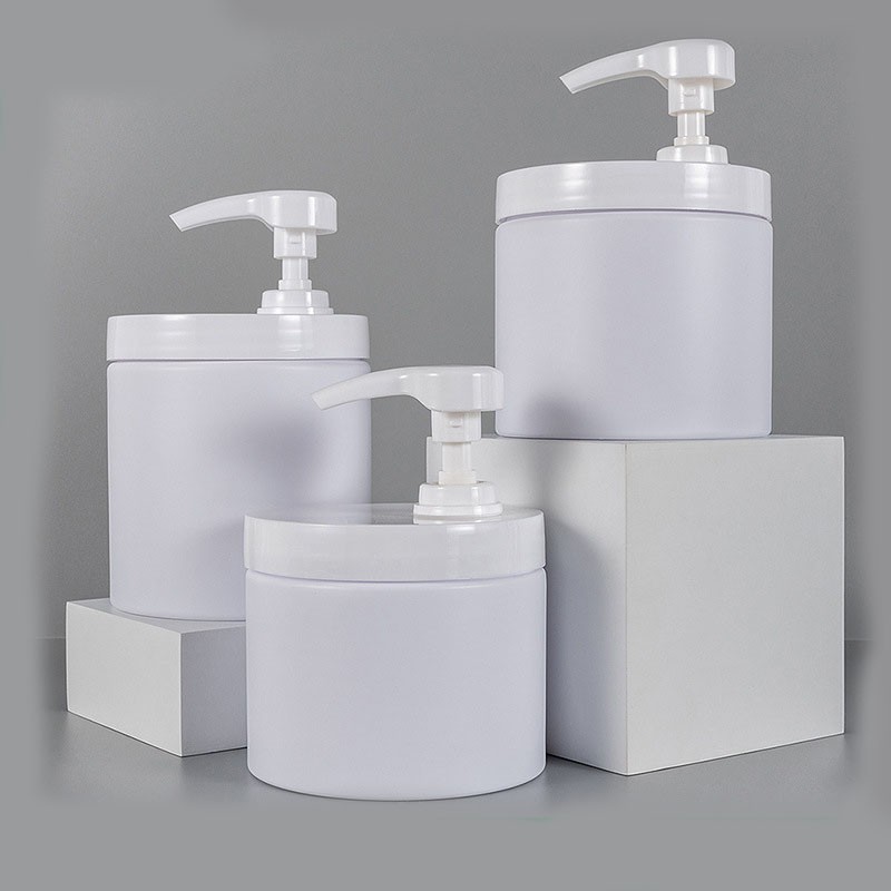 350/400/500ml wide-mouth PET hair mask/skin scrub jars wholesale