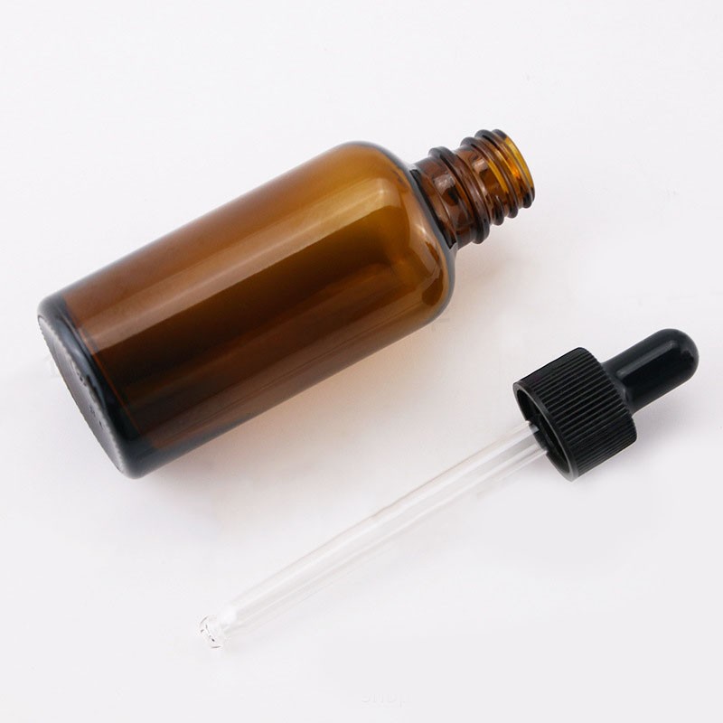 5-100ml amber dropper glass essential oil bottle, brown glass dispensing bottle, essence hydrosol cosmetic bottle