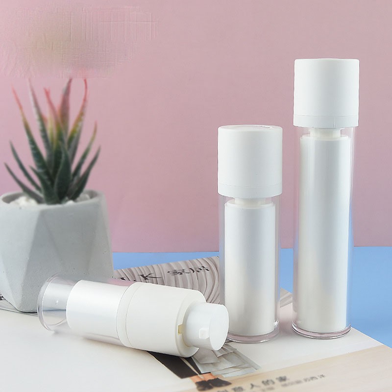 15/30/50ML round twist-cap vacuum bottle essence lotion press-type cosmetic eye cream bottle