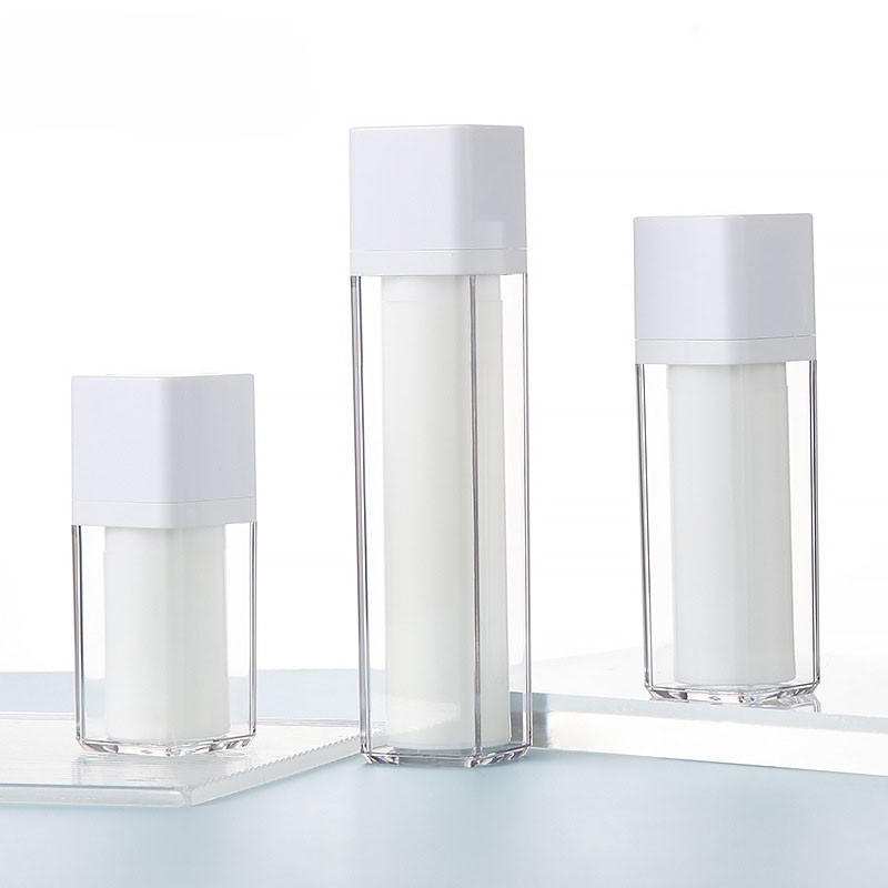15ml 30ml 50ml Square airless Lotion Bottle Foundation Serum Bottle