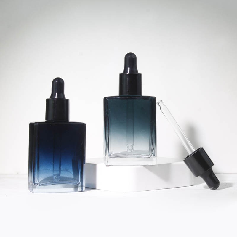 15ml dropper bottle, essential oil bottle, serum glass flat rectangular bottle