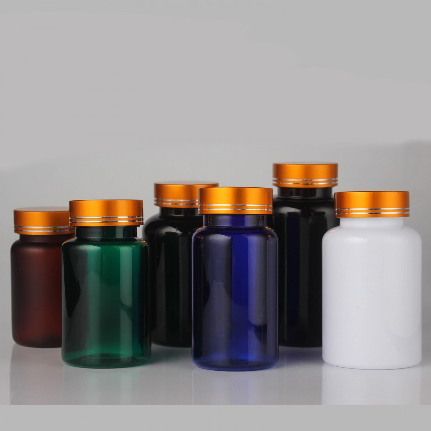 PET frosted matte plastic bottles, capsule bottles, transparent health product bottles