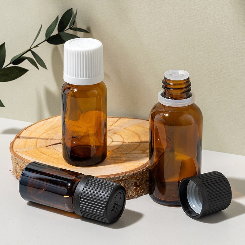 18-415 Childproof Cap with Funnel Stopper, Compatible with Essential Oil Bottles, Glass Bottles, etc.