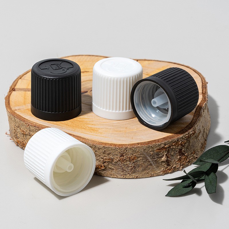 18-415 Childproof Cap with Funnel Stopper, Compatible with Essential Oil Bottles, Glass Bottles, etc.