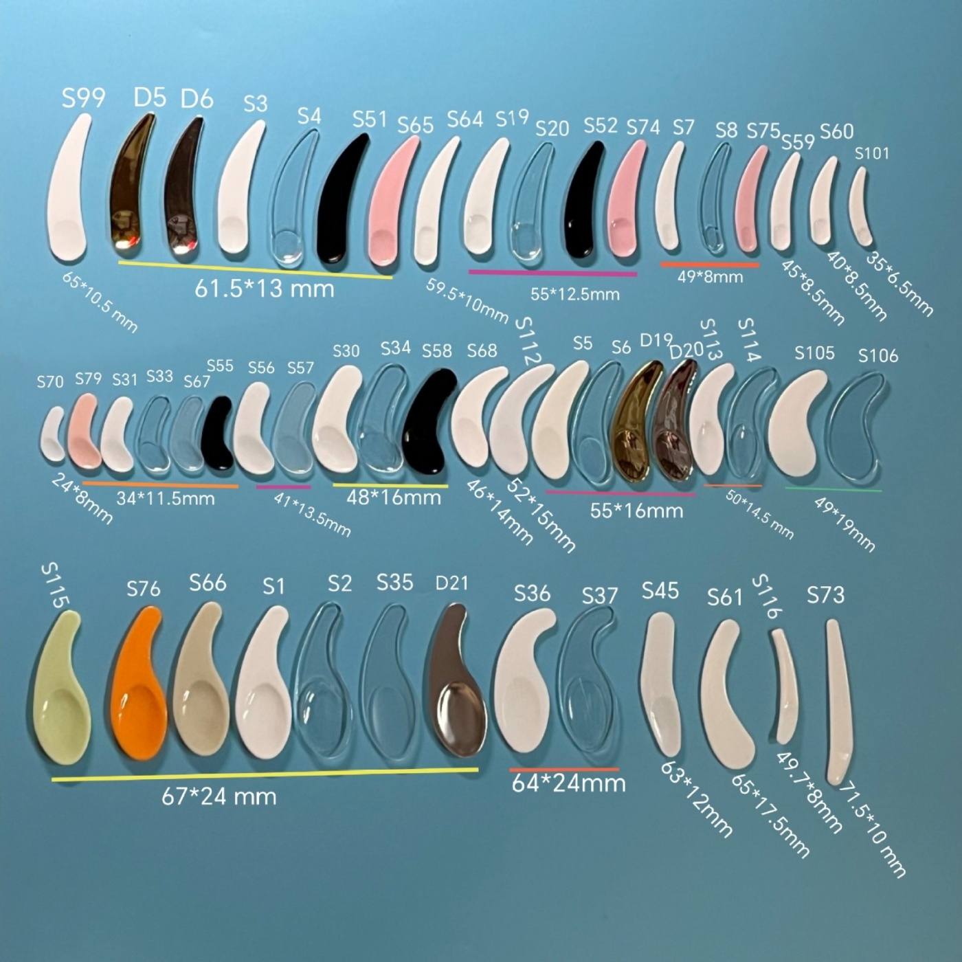 Cream spoon, eye cream massage stick, scooping spoon, skin care spoon, scraper spoon, cosmetic spoon, electroplated spoon