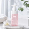 pink-frosted-220ml-pet-water-ripple-bottle-with-white-foam-pump.png