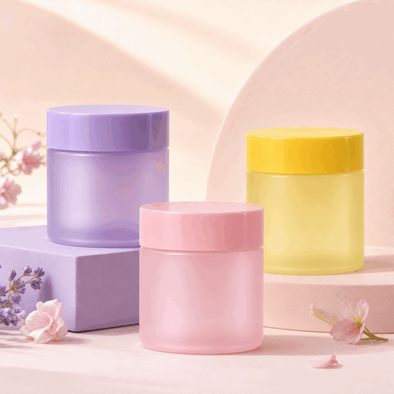 4oz Custom Color And Different Size PET Container Jar With CR Plastic Screw Lid 