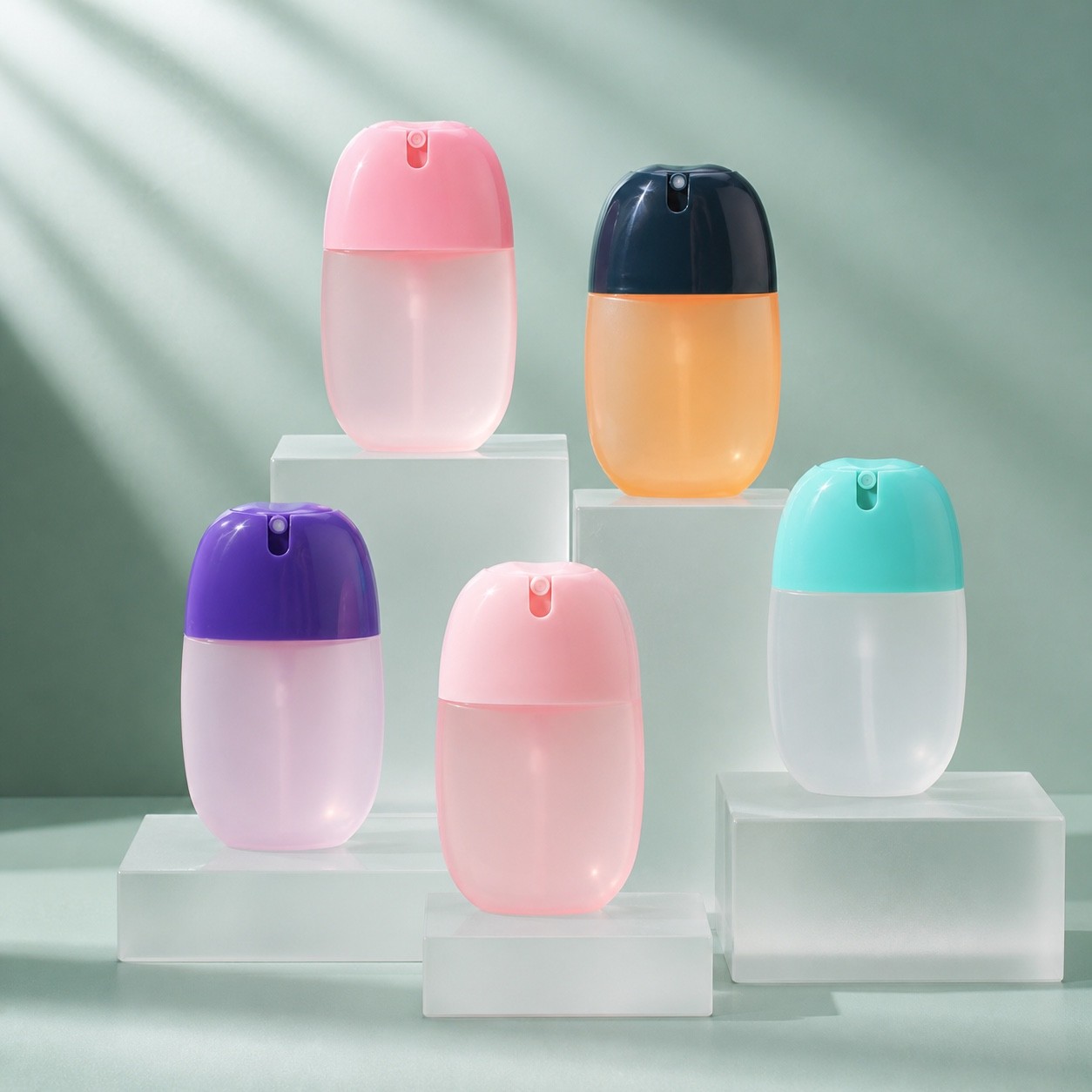 50ml Round Pp Spray Bottle for Cosmetic & Essential Oil with Screen Printing