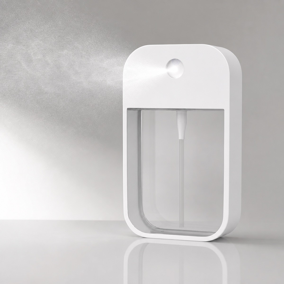 Hot Sale 40ML 45ML Portable Plastic Square Perfume & Hand Sanitizer Spray Bottle Carry on Design