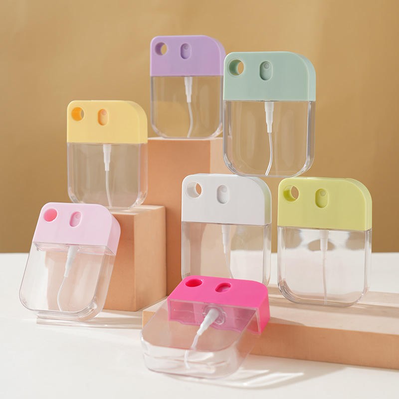 Manufacturer's In-stock 35ml Card-shaped PETG Screen Printed Spray Disinfectant Hand Sanitizer Makeup Hydration Bottle Bottle
