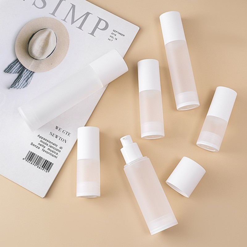 Hot Selling High Quality Custom Cosmetic Packaging 15ml 30ml 50ml 100ml Plastic Airless Serum Lotion Bottle