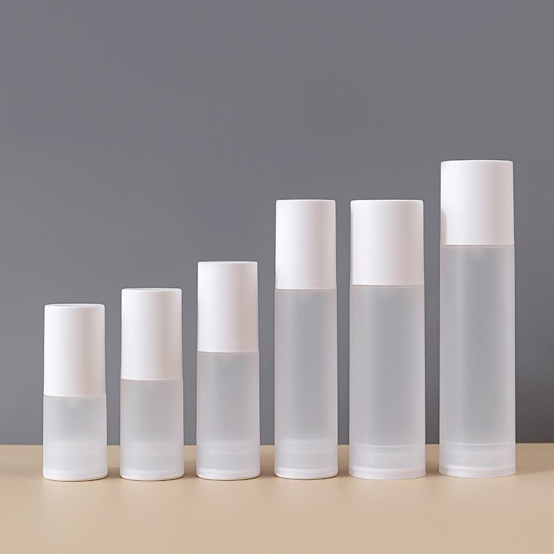 Frosted Clear PP Airless Pump Bottle Plastic 30ml 15ml 20ml 50ml 100ml Cosmetic Airless Lotion Spray Pump Bottle