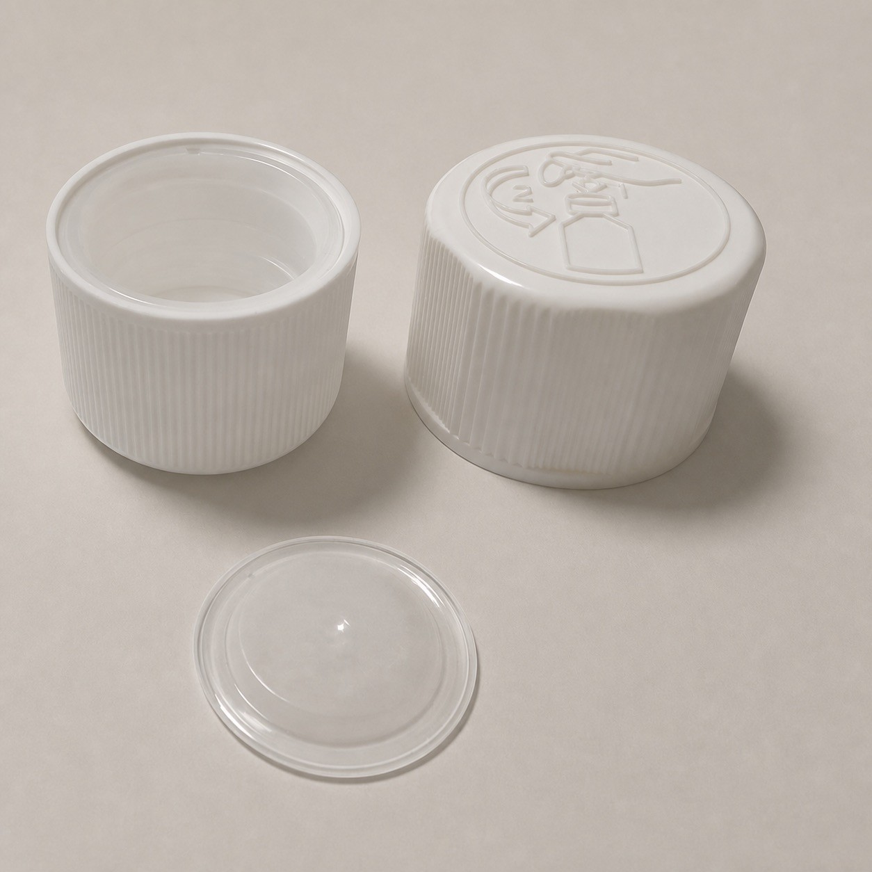 High Quality 28mm Plastic Screw Cap Child-Proof ROPP Safety Structure Cosmetics Packaging Lids Bottle Closures for Glass Bottles