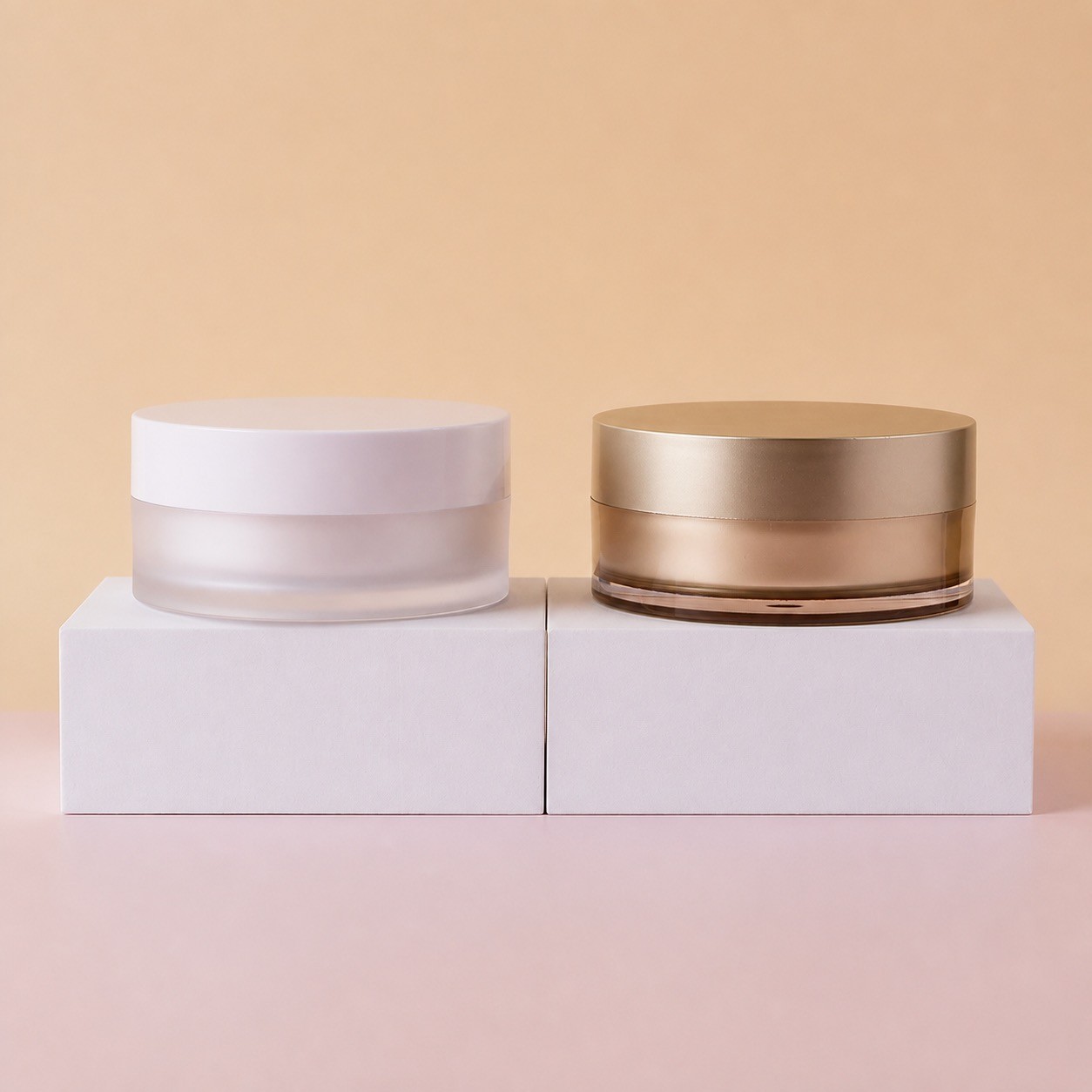 Factory Wholesale Private Custom AM Brand AM-D Model Empty Acrylic Plastic Jars 100g for Face Cream Screw Cap Silk Screen