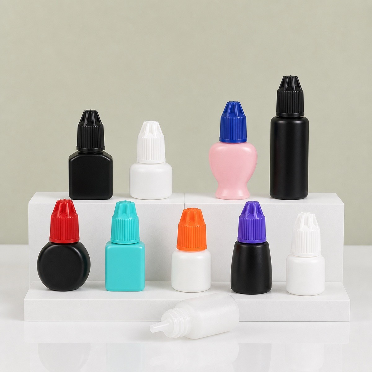 OEM HDPE Plastic Mascara Dropper Bottle Strong Viscosity Zero Leakage & Zero Clogging