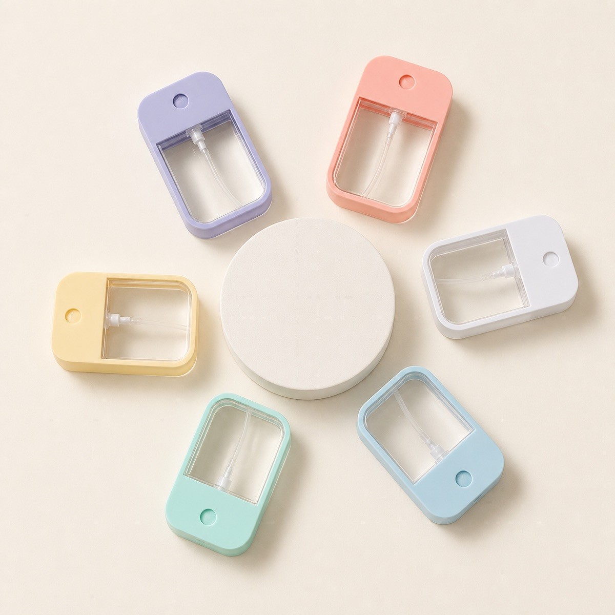  45ml 50ml Credit Card Shape Flat Plastic Bottle Pocket Spray Bottle Empty Mini Perfume Spray Bottle