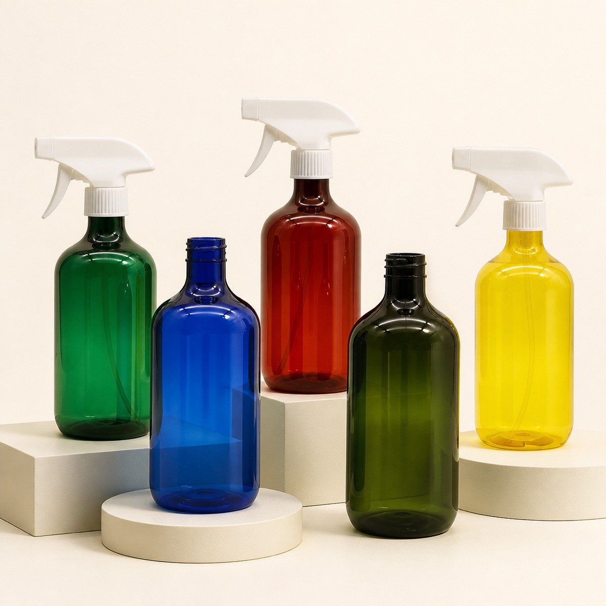 Trigger Mist Sprayer Empty Refillable 300ml 500ml  Spray Bottle for Cleaning Solutions Plastic Bottles Vietnam Manufactory