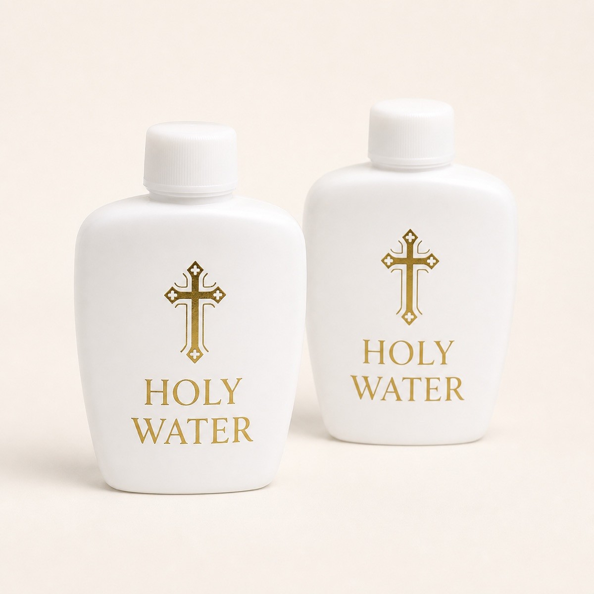 60ML Cross Holy Water Plastic Bottle Religious Gift for Christmas Thanksgiving Easter Holy Water Baptism Catholic Church