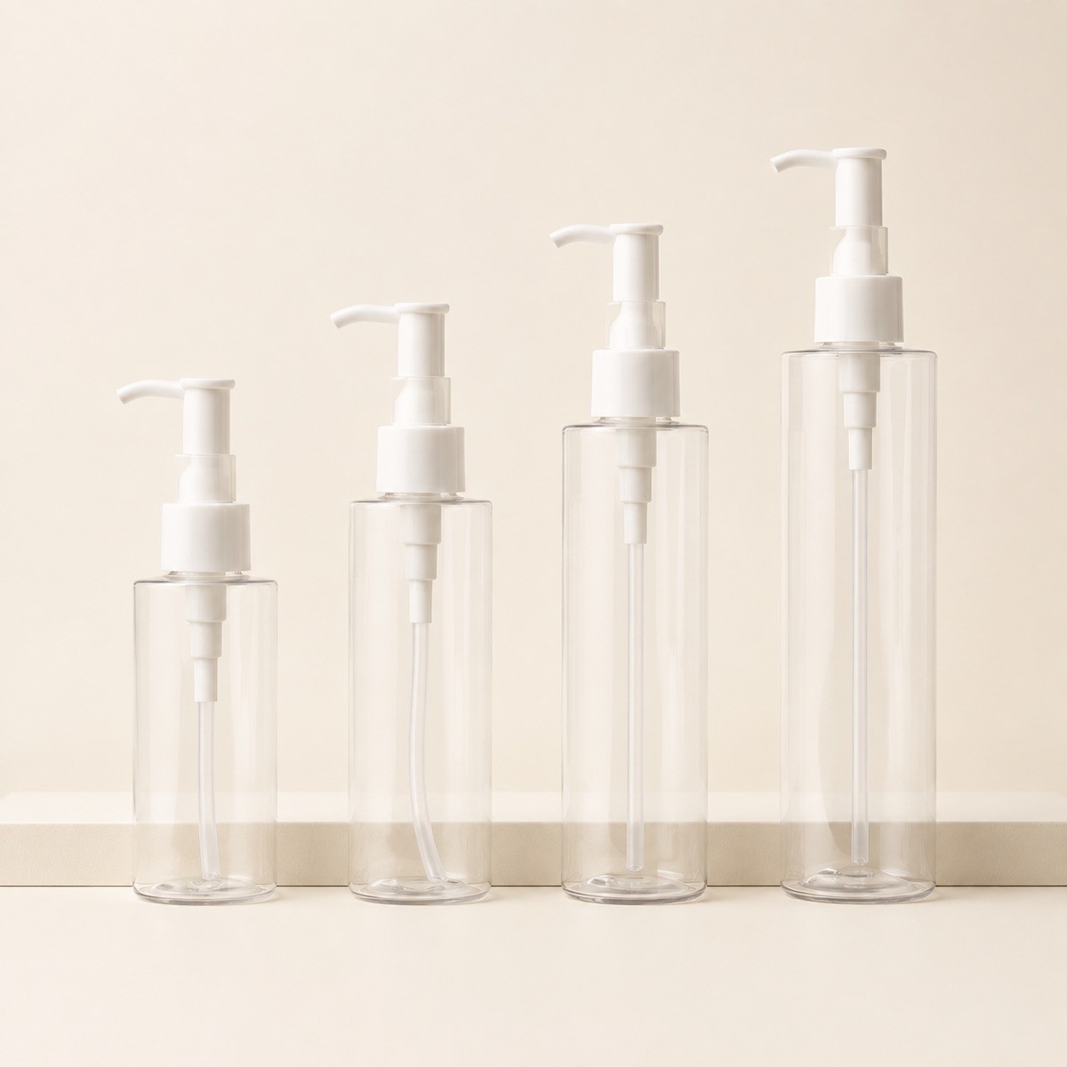 2026 Newest Plastic Cosmetic Packaging Lotion Pump Bottle Makeup Remover Body Lotion Bottles