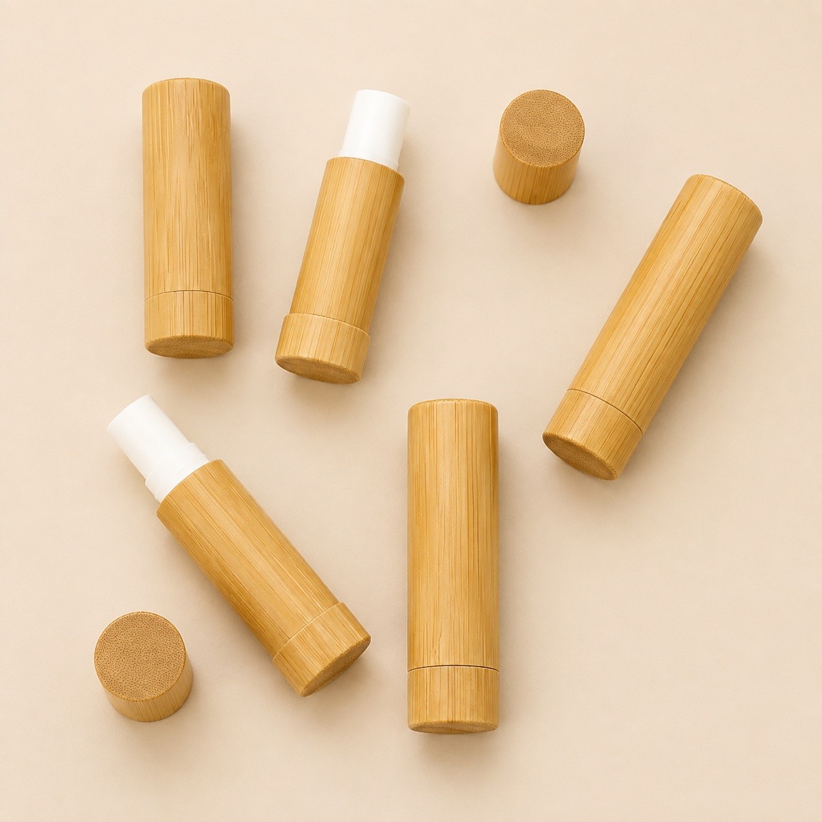 Bamboo Lipstick Tube Empty Natural Bamboo Lipstick Tube