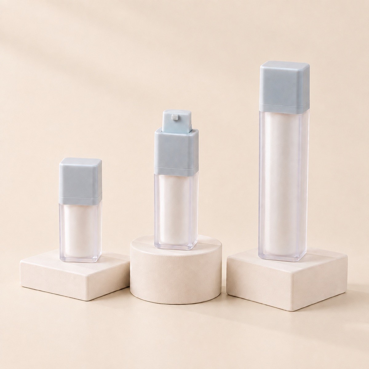 15g 30g 50g AS Airless Foaming Pump Bottle, Top Selling Air Press Mousse Liquid Container for Skin Skincare Facial Cleanser Body Wash