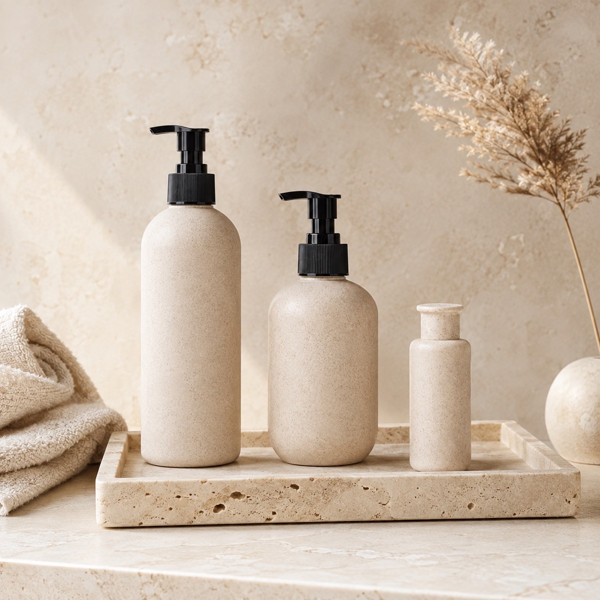 100ml 250ml 300ml 400ml 500ml Ecological Degradable Environmental protection Bottle for Cosmetic Bath Body Products Packaging