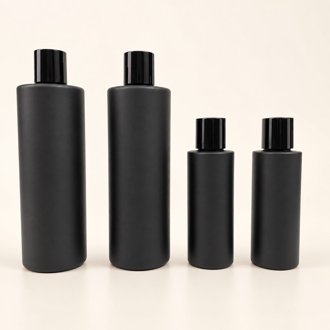 Custom 120ml & 250ml  Frosted Spray Flat Shoulder Cylindrical PCR Bottles
