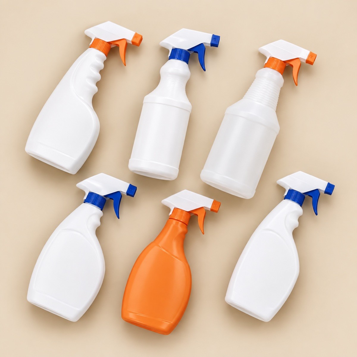 HDPE Trigger Spray Bottle 500ml 750ml 1000ml Heavy Duty Chemical Resistant Leak Proof Adjustable Nozzle for Car Cleaning Garden