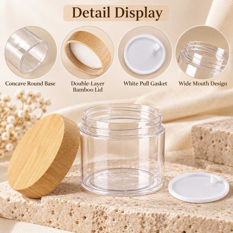 100g-250g-pet-wide-mouth-cosmetic-jar-with-bamboo-lid-showing-detail-display.jpg