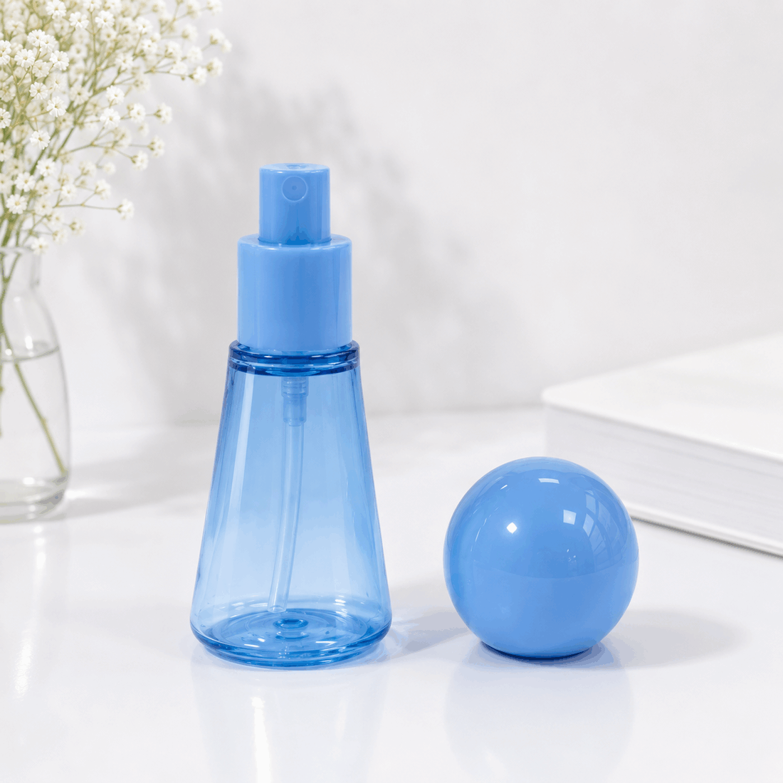 blue-50ml-pet-fine-mist-spray-bottle-with-spherical-cap-removed