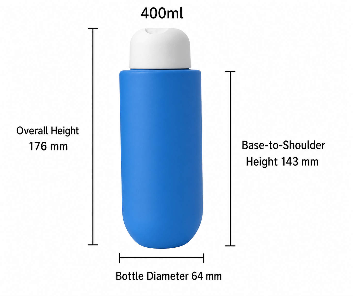 400ml-blue-pe-cosmetic-bottle-dimension-chart
