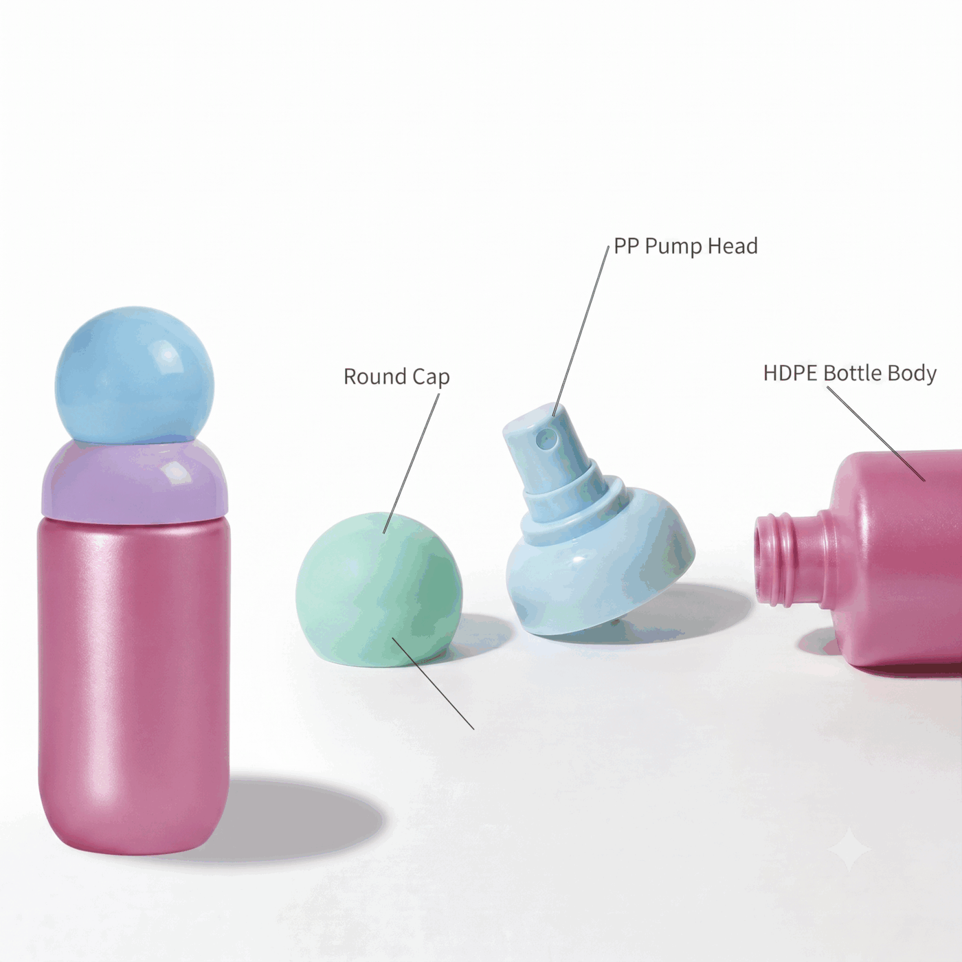 90ml-hdpe-spherical-cap-spray-bottle-component-diagram