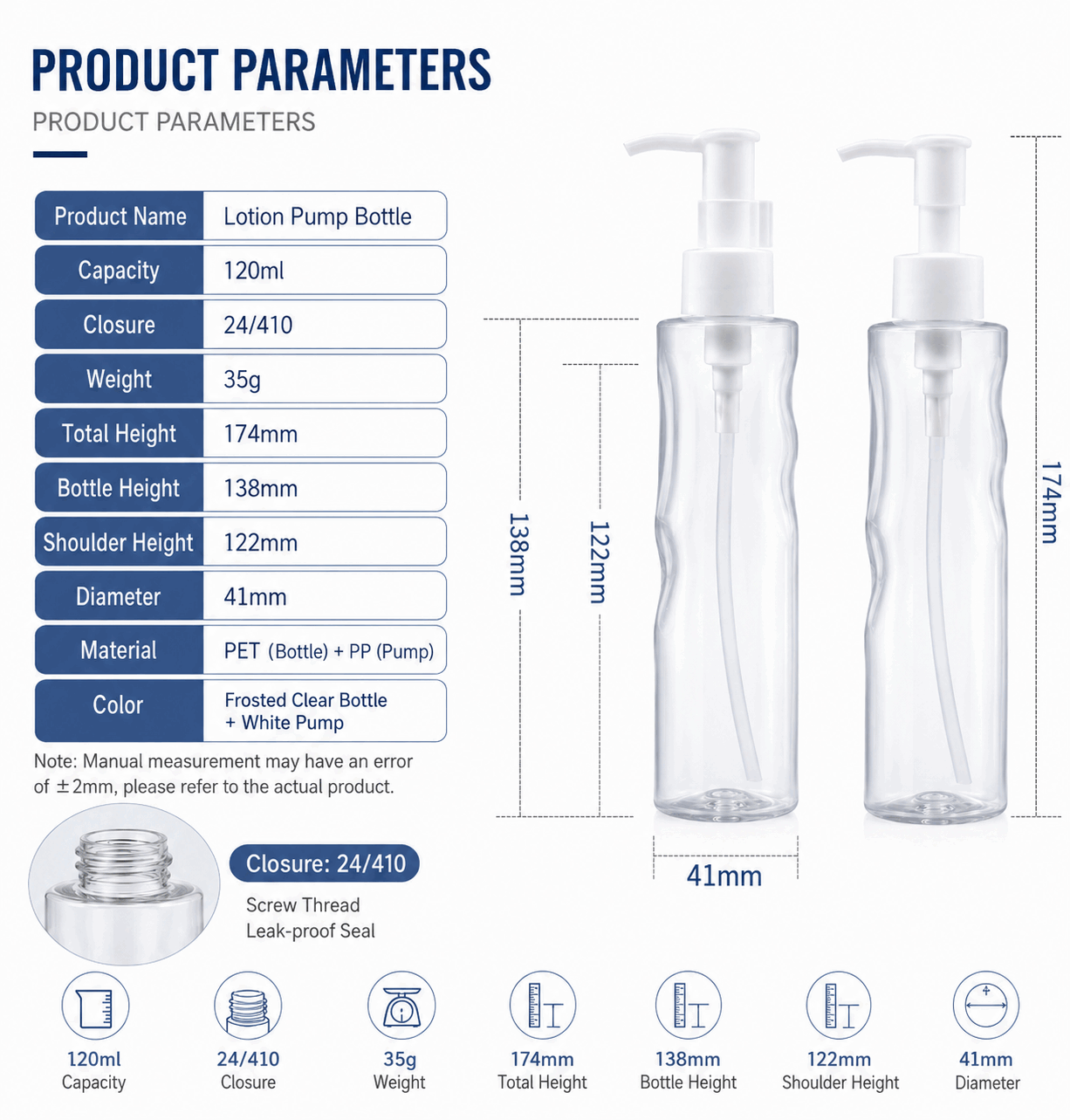 120ml-clear-pet-water-ripple-lotion-pump-bottle-specifications