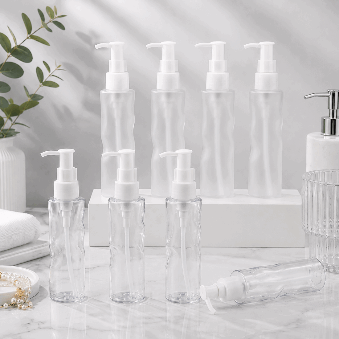 clear-and-frosted-120ml-pet-water-ripple-lotion-pump-bottles