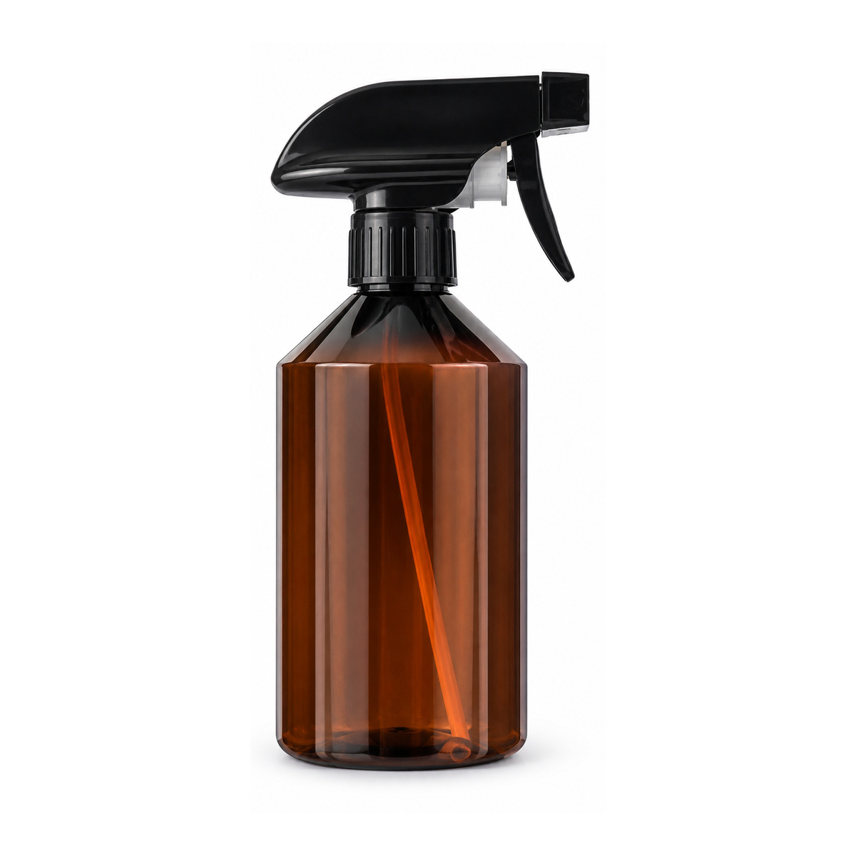 transparent-amber-500ml-pet-trigger-spray-bottle-on-white-background