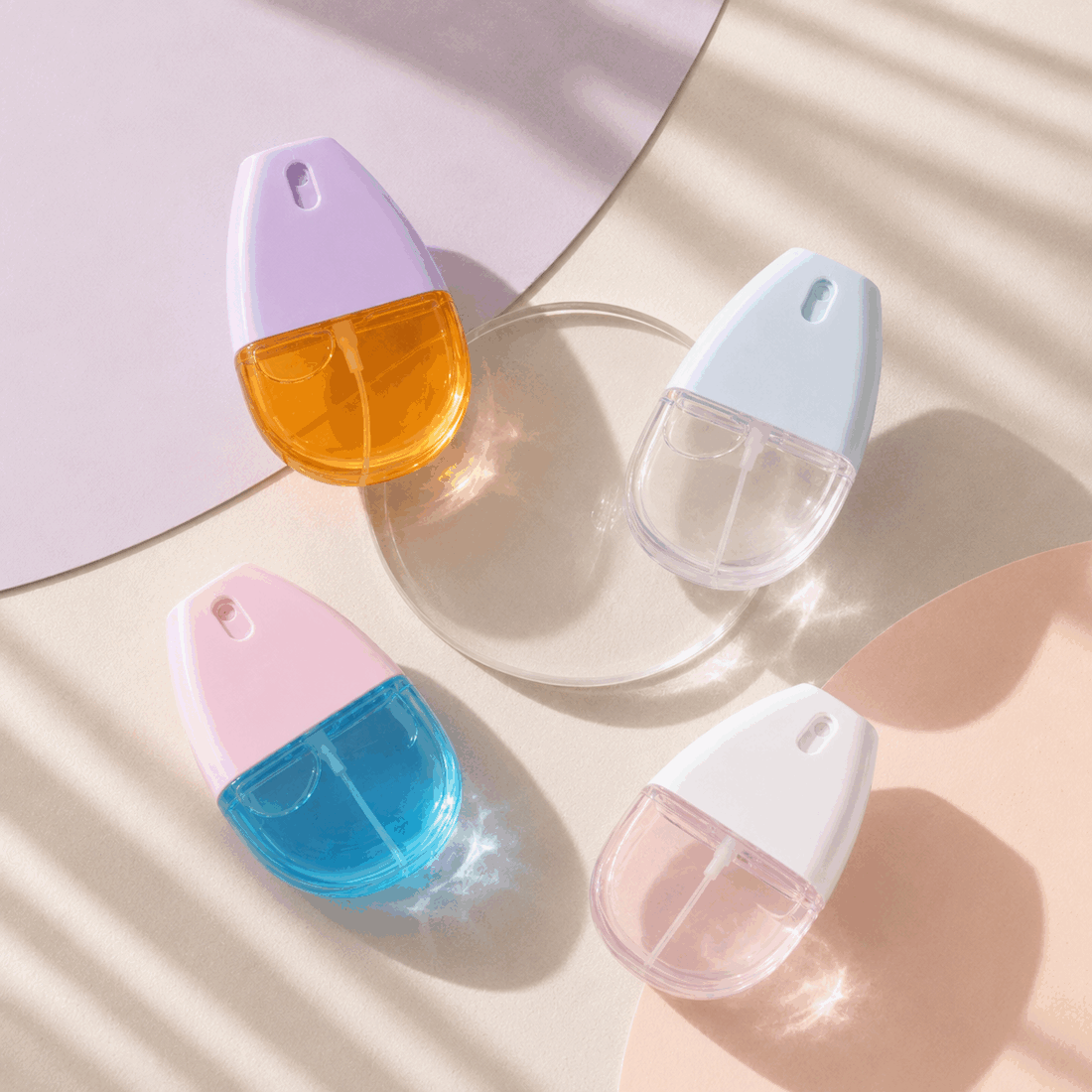 four-colorful-25ml-petg-pocket-spray-bottles-in-pastel-setting
