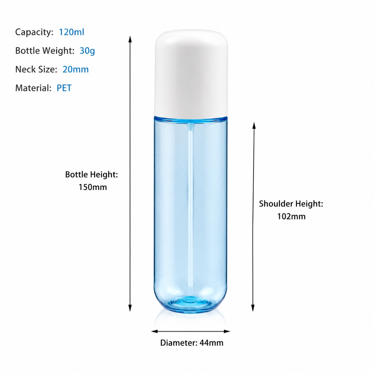 120ml-blue-pet-fine-mist-spray-bottle-dimension-chart