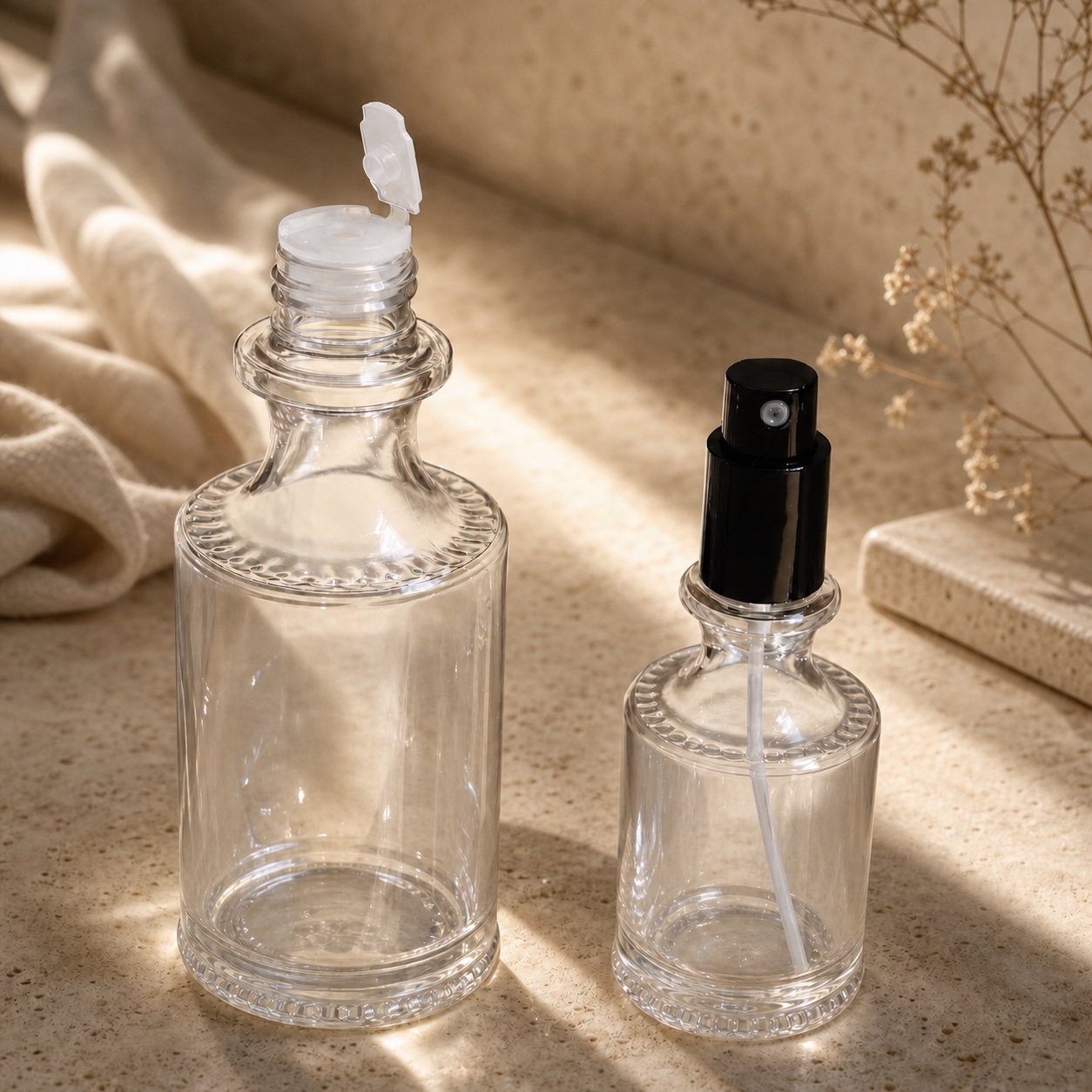 clear-pet-essential-oil-bottle-with-orifice-reducer-and-fine-mist-sprayer