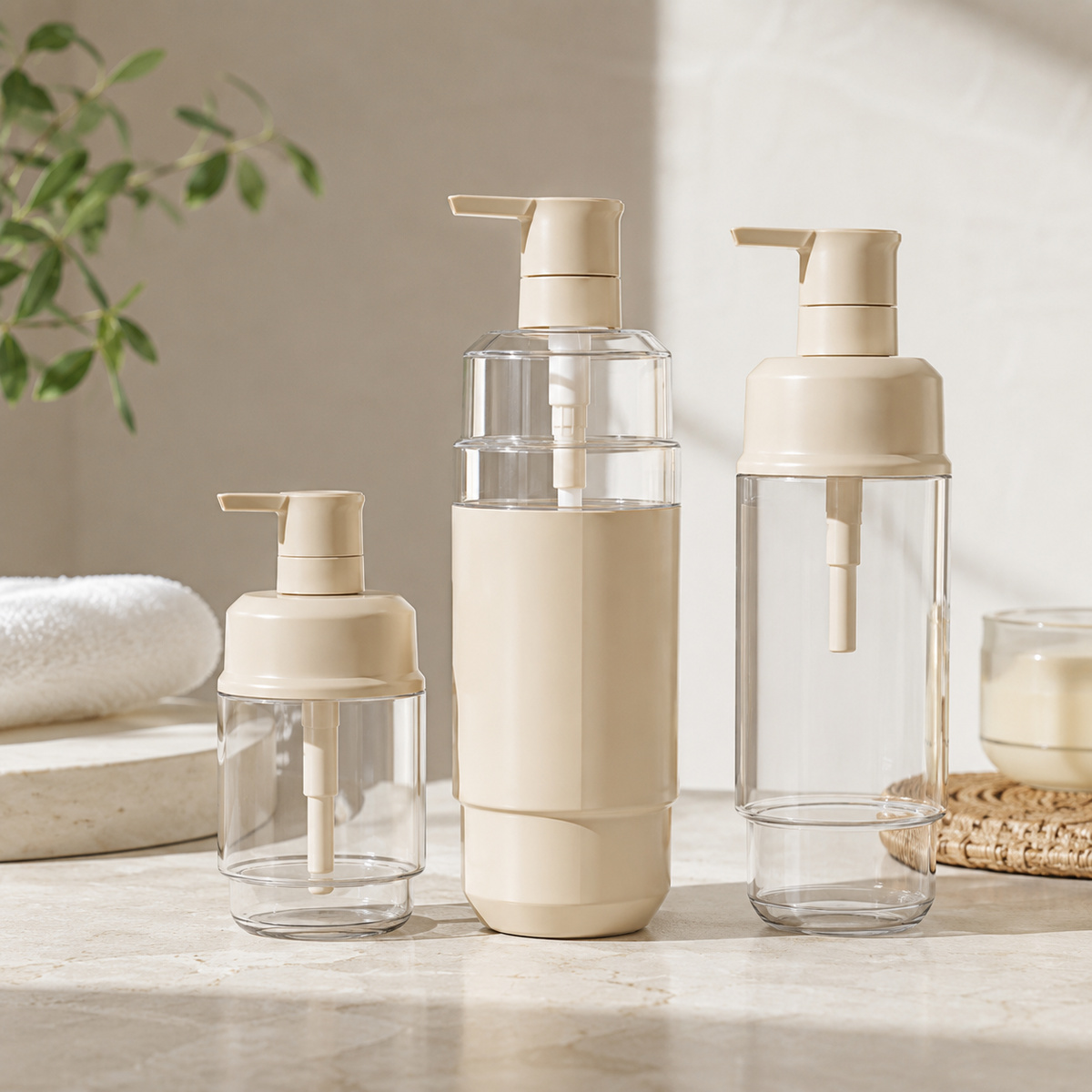 300ml-and-500ml-pet-lotion-pump-bottles-in-bathroom-setting
