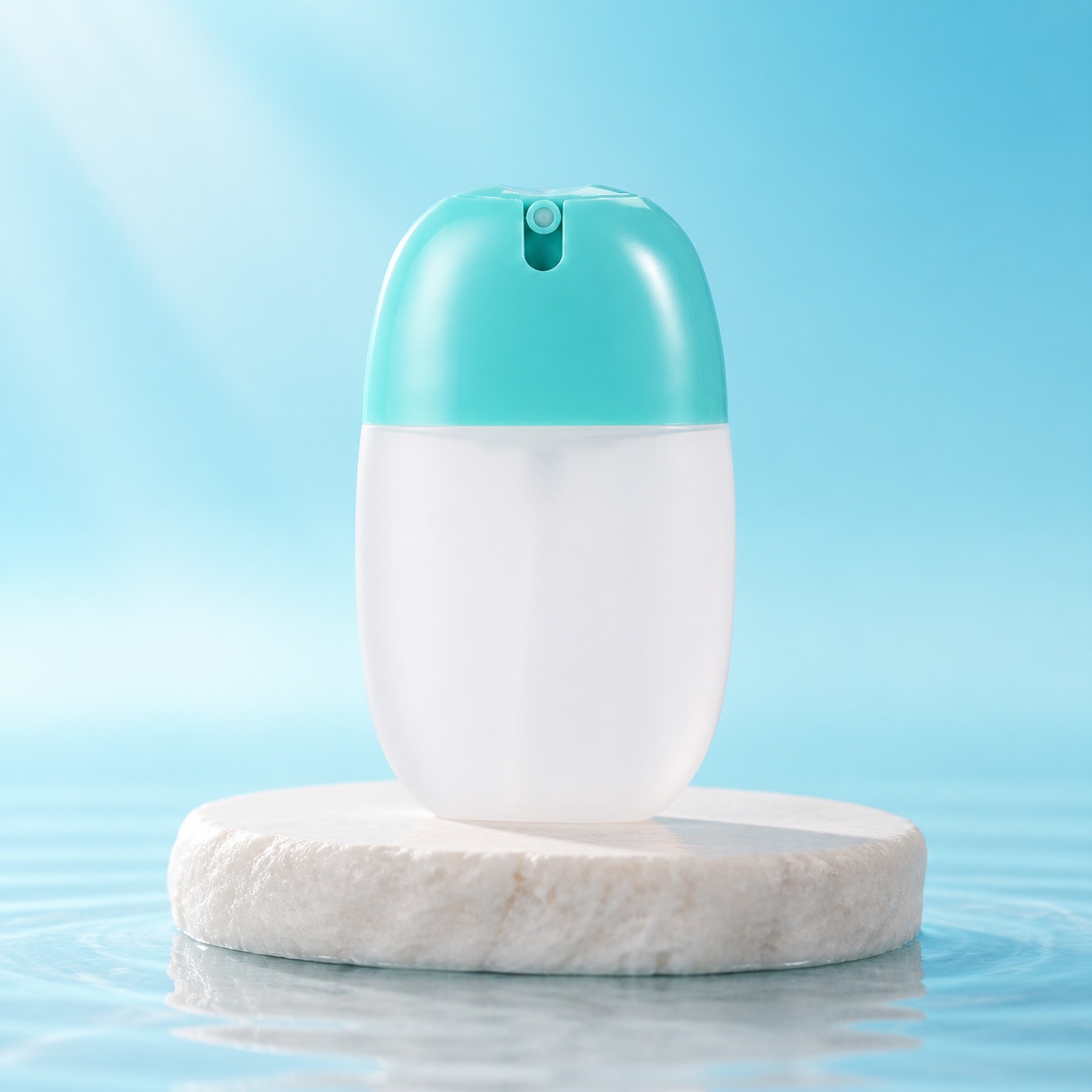 turquoise-50ml-pp-pocket-spray-bottle-in-an-aqua-studio-scene