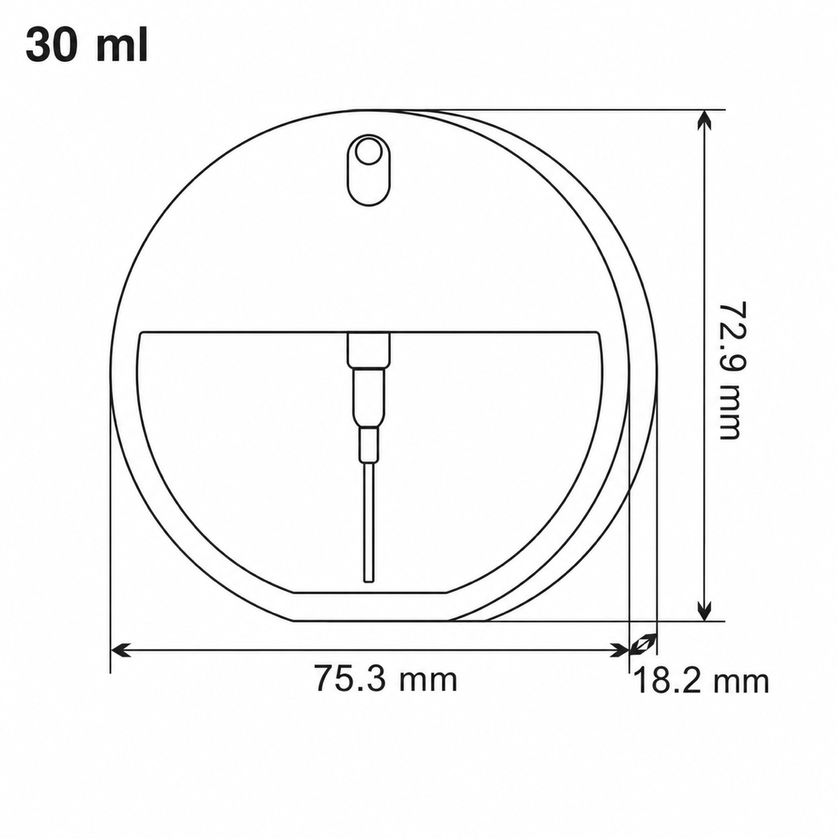 30ml-round-card-spray-bottle-75-3mm-width-72-9mm-height-dimension-chart