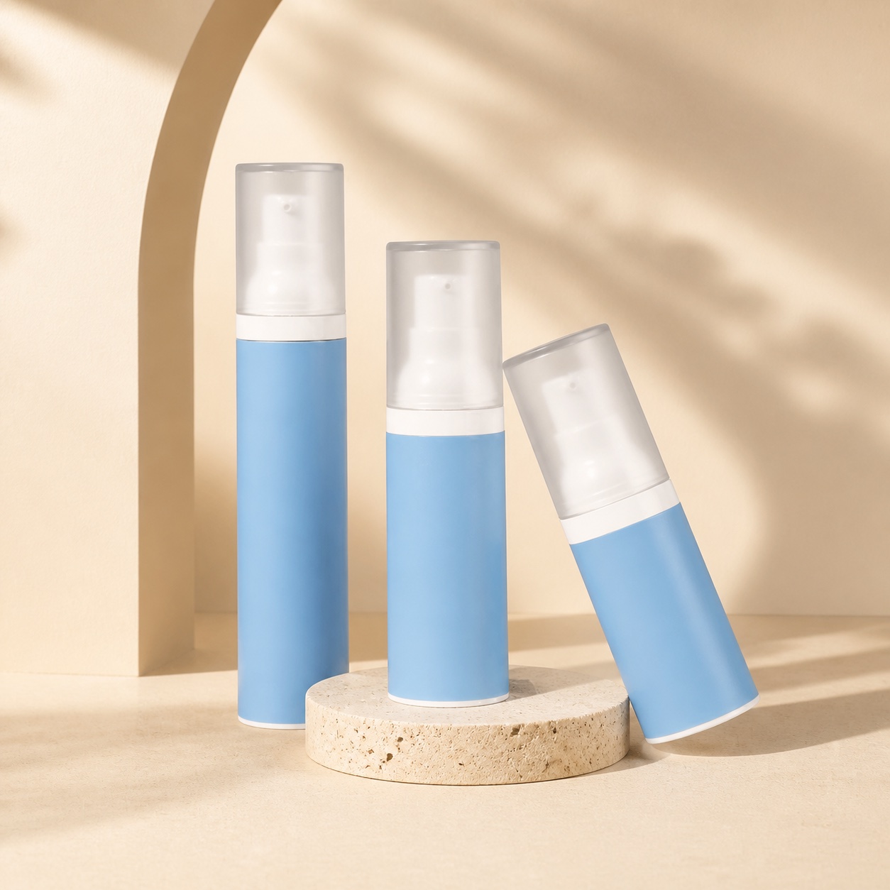 three-blue-pp-airless-bottles-for-travel-skincare