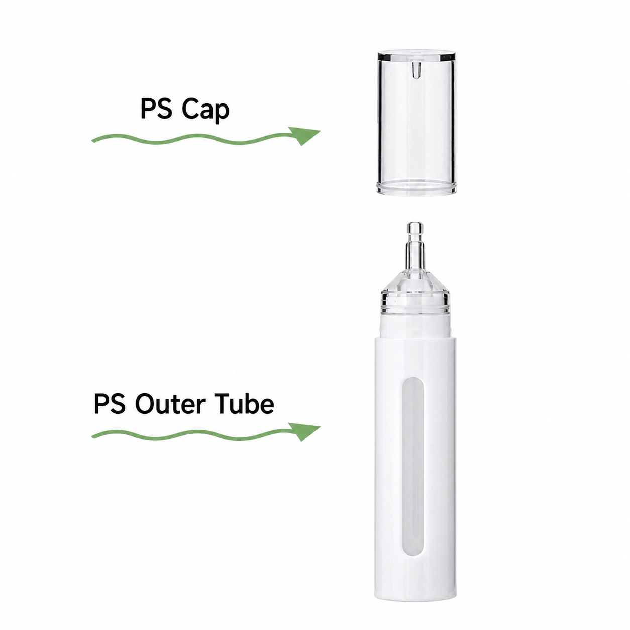 ps-cap-and-outer-tube-components-for-serum-bottle