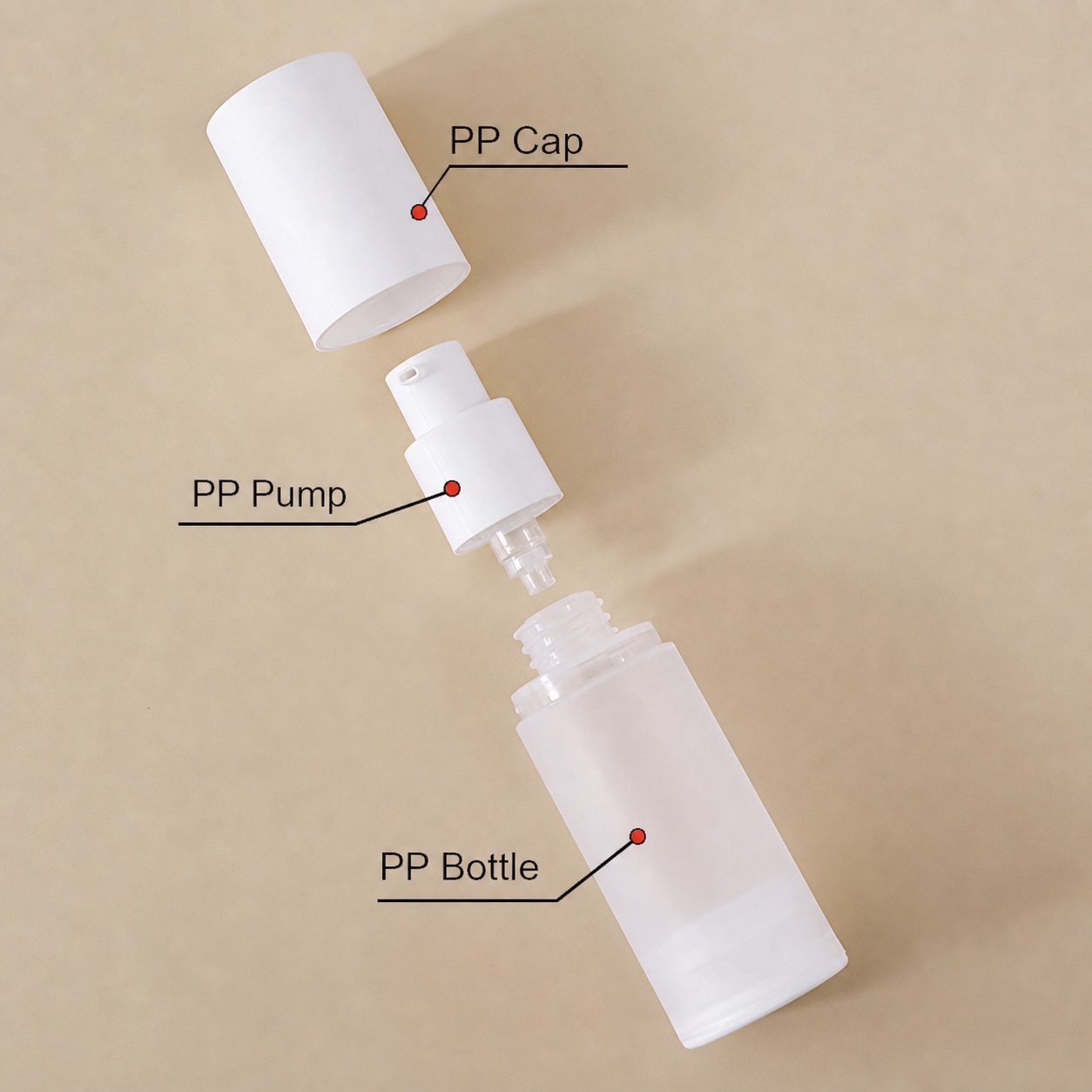 pp-cap-pump-and-frosted-airless-bottle-components