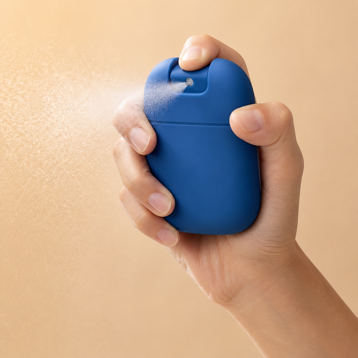 blue-pcr-pocket-spray-bottle-producing-fine-mist