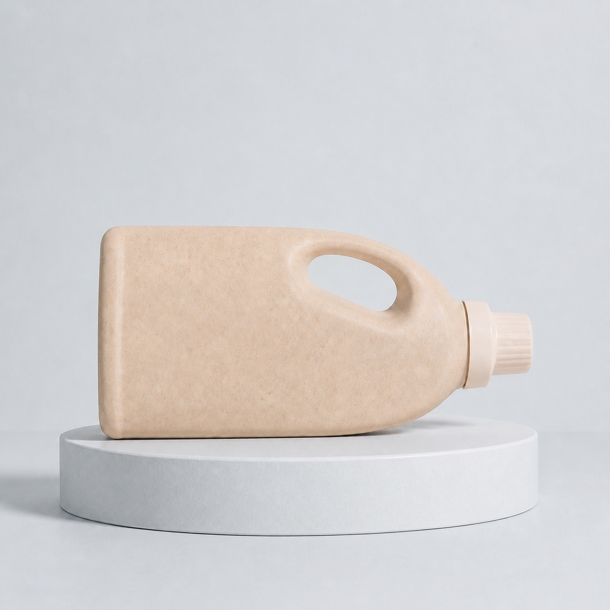 wheat-straw-laundry-bottle-lying-on-display-platform