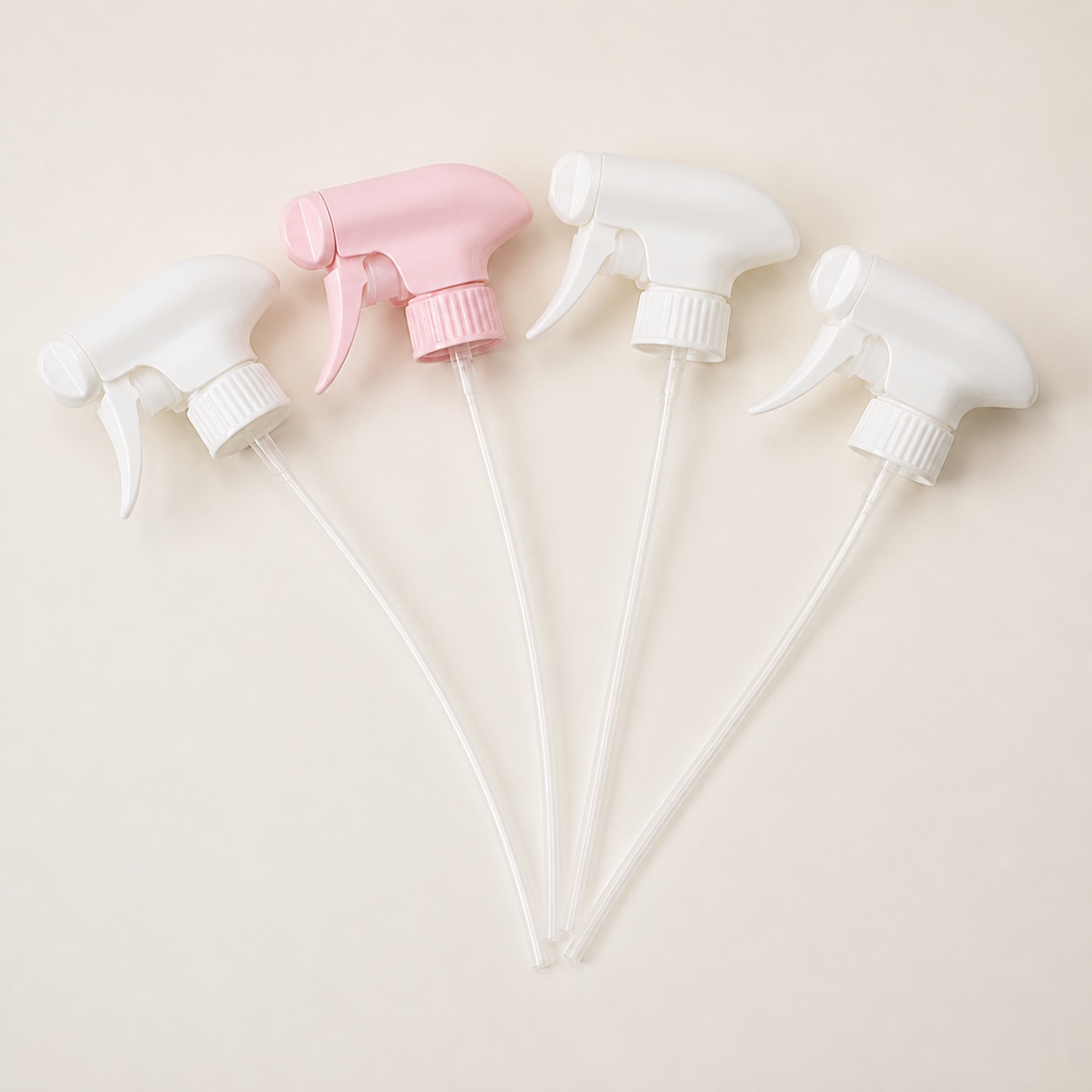 white-and-pink-high-output-trigger-sprayers-with-dip-tubes