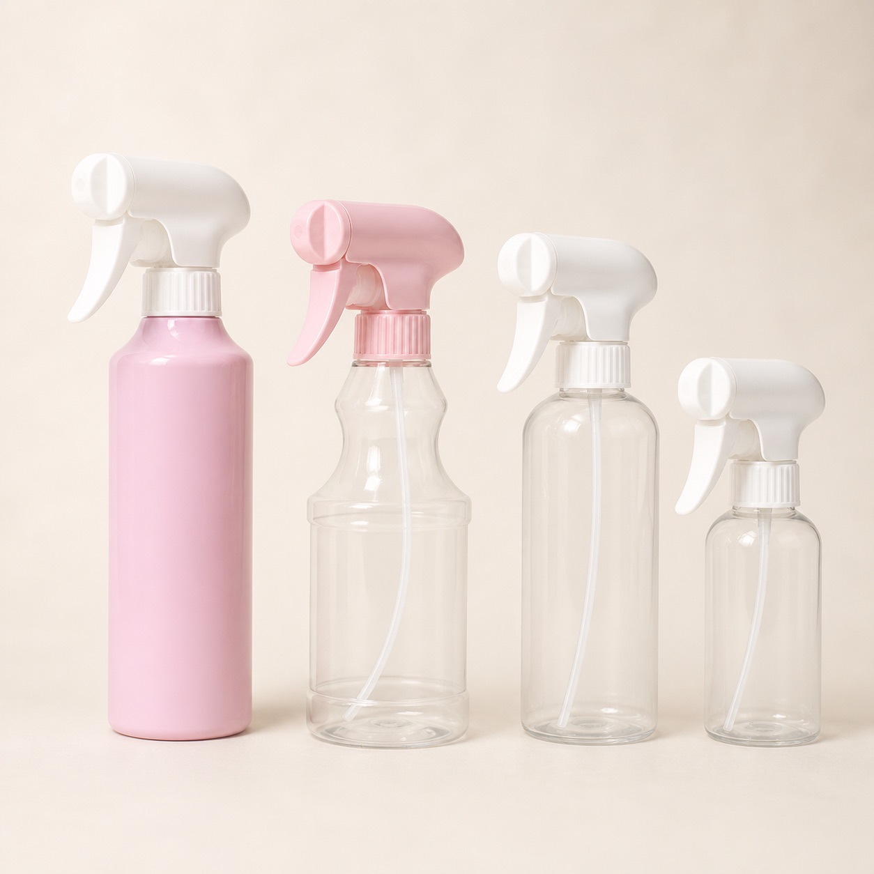 pet-cleaning-bottles-with-white-and-pink-trigger-sprayers