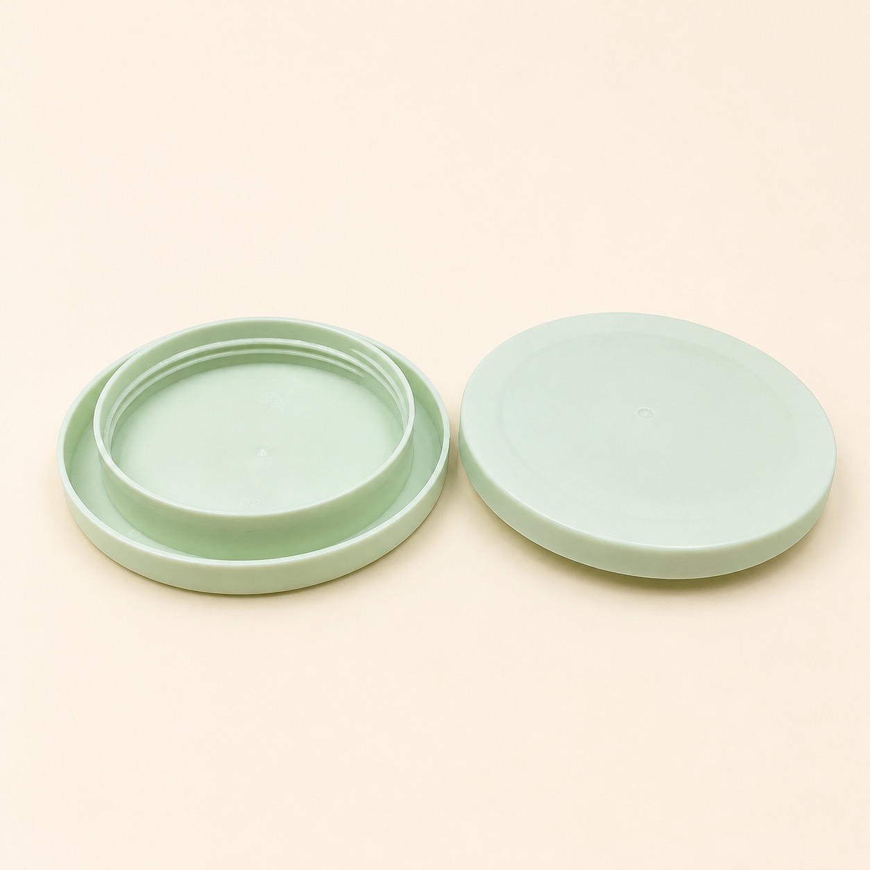 green-pp-cap-components-for-250g-pet-cosmetic-jar